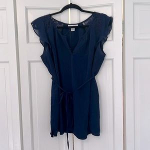 Navy Blue Maternity Shirt. Size Large